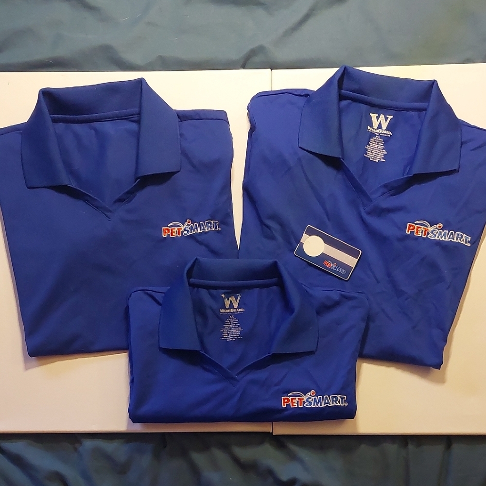 PetSmart Blue Polo Shirts